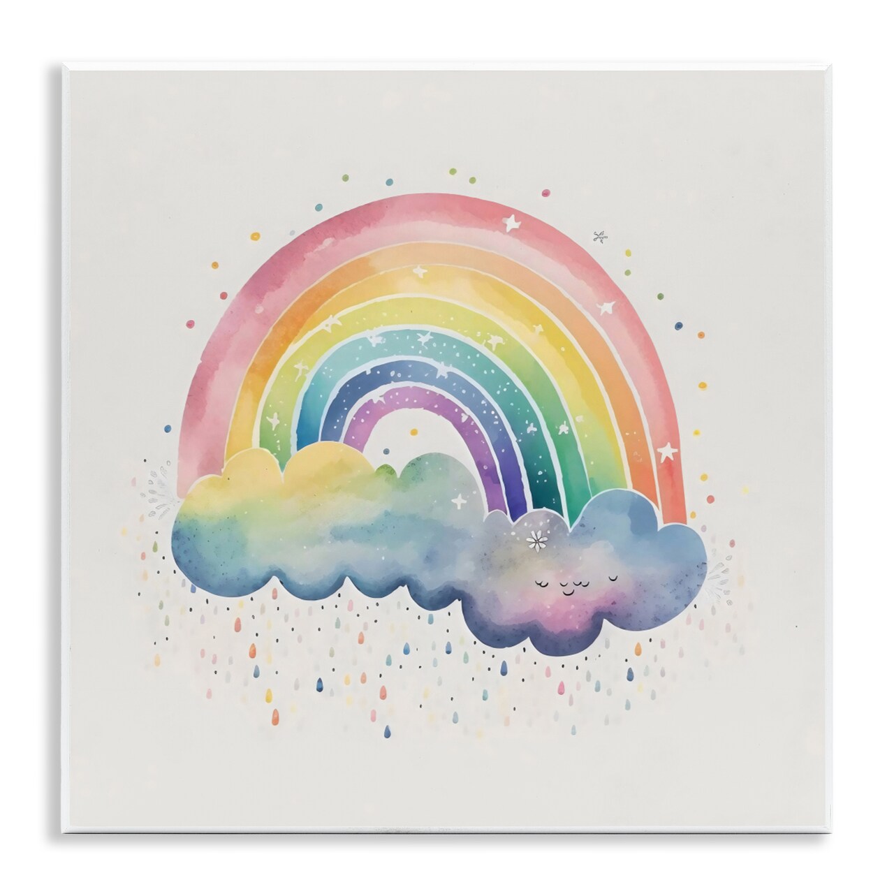 Stupell Industries Bright Boho Rainbow & Stars Wall Plaque, design by Creative Studio